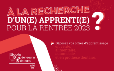 Recrutez votre apprenti(e) pour la rentrée 2023 !