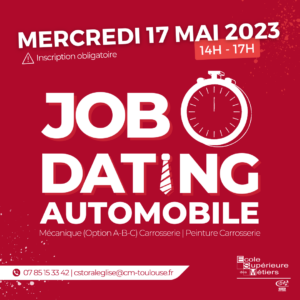 Job Dating Automobile du mercredi 17 mai à l'ESM