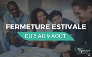 fermeture estivale 2024